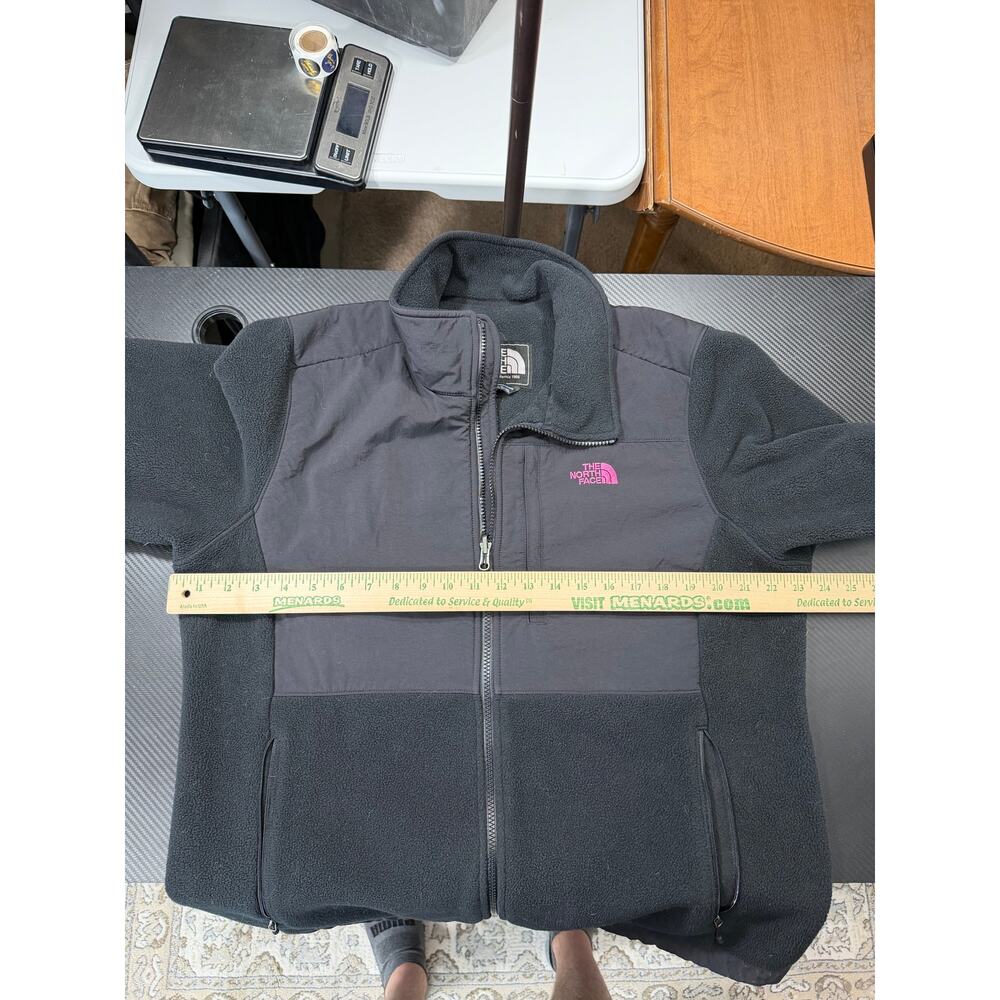 North Face Denali Fleece Jacket Black Womens XL Breast Cancer Edtn Full Zip - Picture 4 of 13